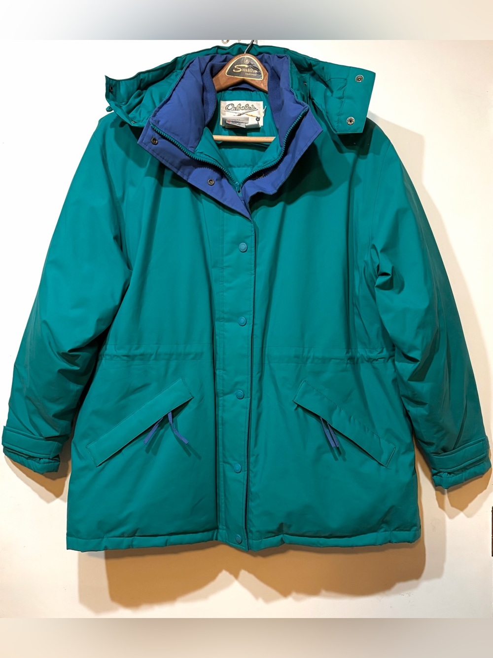 Vintage- 💜 Cabela's Ladies XL Teal Gore- Tex Puffer Coat with Goose Down 🪶